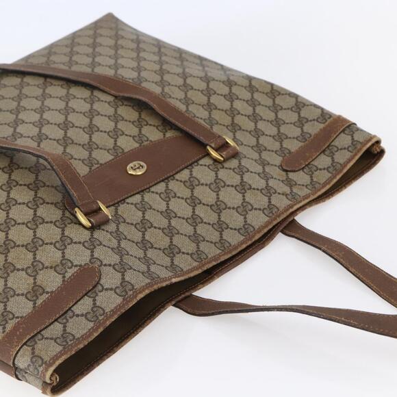 GUCCI GG Supreme Tote Bag Pvc Beige Brown 39 02 061 - Picture 6 of 12